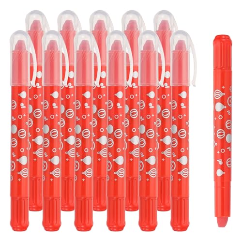 PATIKIL Watercolor Gel Crayon, 12Pcs Washable Twist Coloring Crayons Bulk Blendable for Coloring, Drawing, Painting, Dark Red Crayon - color: Dark Red