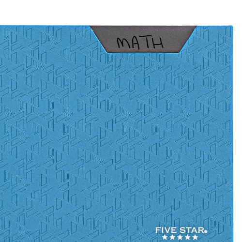 Five Star Folder, 2 Pocket, 8-1/2" x 11" | Plastic | Tidewater Blue | Prong Fasteners | Pack of 2 - color: Tidewater Blue, size: 1 Count (Pack of 2)