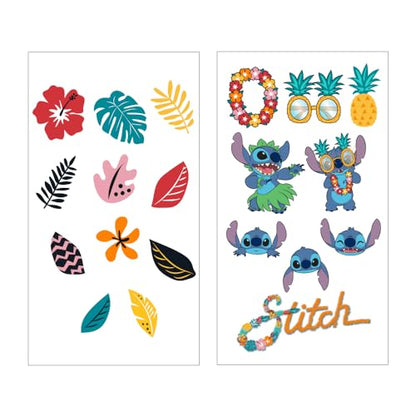 Silver Buffalo Disney Lilo and Stitch Pineapple, Plastic Water Bottle, 32oz | Twist Spout, Includes Sticker Set, You Stick Yourself, 0.95 Liters - color: Lilo and Stitch Pineapple