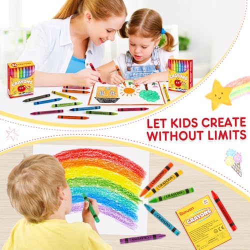 36 Pack Crayons Bulk, Premium Crayon for Arts Crafts, Back to School Essentials for Kid Toddler, Non Toxic Washable Crayon Party Favors Supplies for Classroom Homeschool, 24 Count Crayons Each Box
