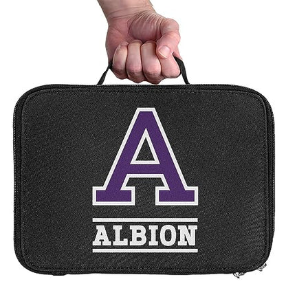Albion College Primary Logo Lunch Bag For School Office Work, BPA Free - color: Albion College