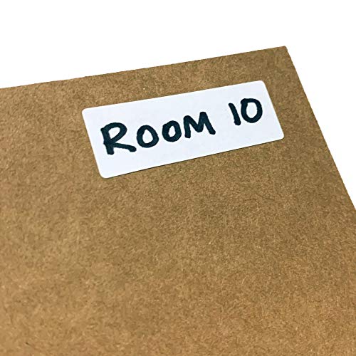 500 Pack, 1.5" x 0.5" - File Folder Labels Stickers, Matte White - size: 0.5" x 1.5" | 500 Labels