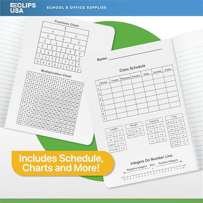Composition Notebook Wide Ruled Composition Notebooks Bulk Yellow Marble Hard Cover Wide Ruled Notebook Paper Note Books For Schools Marble Composition Books 100 Sheets 200 Pages 9.75” x 7.25” (6 Pack, Yellow) - color: Yellow, size: 6 Pack