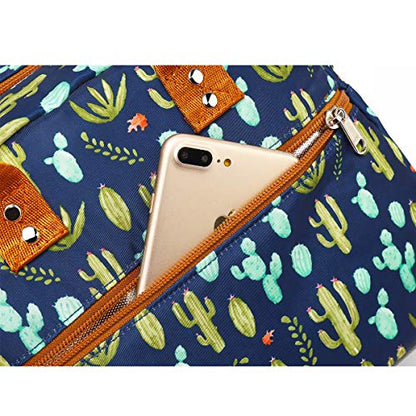FlowFly Insulated Lunch Bag With Shoulder Strap for Women, Men, and Kids, Large and Reusable, Handle, Freezable Work and School Travel Tote and Meal Prep Organizer,Cactus - color: Cactus