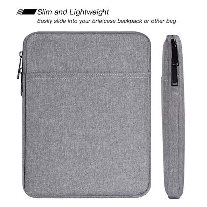 Tablet Sleeve Case for 11" Samsung Galaxy Tab A9+/ Galaxy Tab S6 Lite, iPad Air M4 M3, Pro 11 M5,iPad 9/8/7 10.2 Bag, Light Grey - color: Light Grey, size: 9-11 Inch