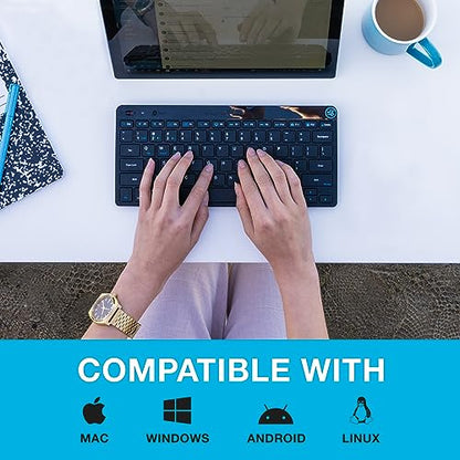 JLab, Go, Wireless Keyboard, Bluetooth, USB Dongle, Multi-Device, Ultra-Compact, Black - size: 1 Pack