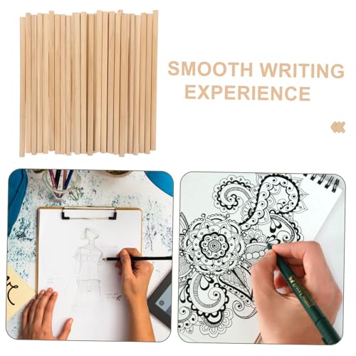 30pcs Natural Wooden Hb Pencils for Writing Sketching Drawing Ergonomic Round Wood Handheld Pencils for Students Artists Beginners Multi Function Graphite