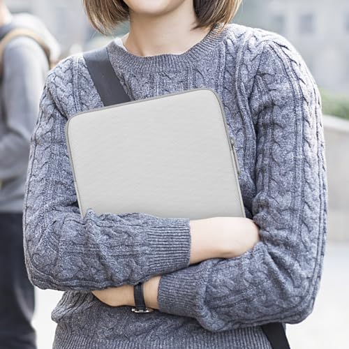 MoKo 9-11 Inch Tablet Sleeve Bag Padded Protetive Carrying Case | Fits New 11inch iPad Air M4, iPad A16 2025, iPad Pro 11 M4, Air 5/4/3, iPad 10/9/8th Gen, Tab S8/S9 11", Gray + White - color: Gray + White, size: 9-11 inch