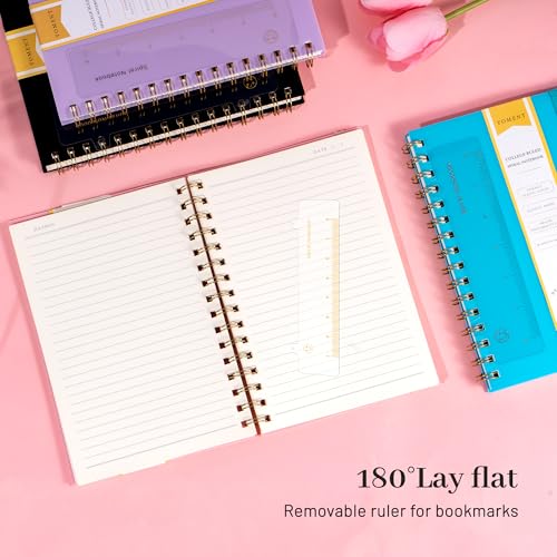 Yoment Lined Spiral Notebook Journal for Women Men A5 Small Spiral Notebooks 5x7 160 Pages Pink Notebook College Ruled Spiral Bound Journal for Work Note Taking School, Pink - color: Pink, style: C - Line - A5