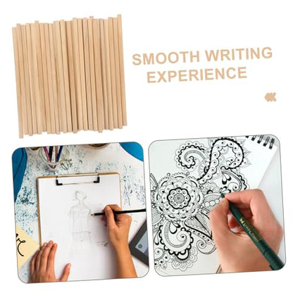 STOBAZA 30pcs Natural Wood Hb Pencils for Sketching Writing and Drawing Lightweight Comfortable Grip Wooden Pencils for Students Artists and Teachers Multi-function Art Supplies