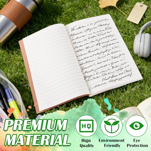 10 Pack A5 Journal Refill 5.5 x 8.2'', A5 Notebook Inserts, Refillable Notebook Inserts, Journal Inserts for Office School Writing Supplies, 128 Sheets / 256 Pages (Ruled Lined)