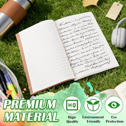 10 Pack A5 Journal Refill 5.5 x 8.2'', A5 Notebook Inserts, Refillable Notebook Inserts, Journal Inserts for Office School Writing Supplies, 128 Sheets / 256 Pages (Ruled Lined)