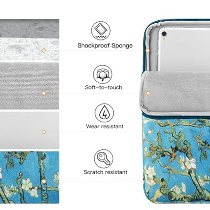 TiMOVO 9-11" Tablet Sleeve Bag, Apricot Blossom | Fit iPad 11" A16 2025 / 10.9"/10.2" / Air 11" 5/4 Gen / Galaxy Tab A9+/A11Plus 11", Fit Smart Keyboard - color: Apricot Blossom, size: 9-11 Inch