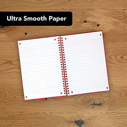 Black n' Red A5 Recycled Twinwire Poly Cover Notebook - Black/Red