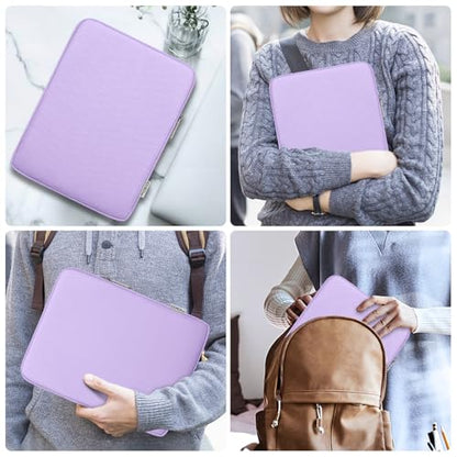MoKo 9-11 Inch Tablet Sleeve Bag Padded Protetive Carrying Case | Fits New 11inch iPad Air M4, iPad A16 2025, iPad Pro 11 M4, Air 5/4/3, iPad 10/9/8th Gen, Tab S8/S9 11", Lilac - color: Lilac, size: 9-11 inch