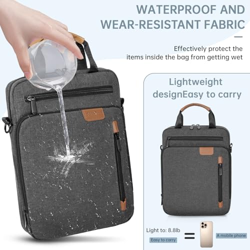 9-11 Inch Tablet Sleeve Bag, Padded Protective Travel Carrying Case for iPad A16 2025, iPad Air M4 11-inch 2026 M3 M2, iPad Pro M5/M4 11 inch, iPad 10/9/8/7th, Galaxy Tab A9+/S9/S8 11" - color: Grey, size: 9-11 Inch