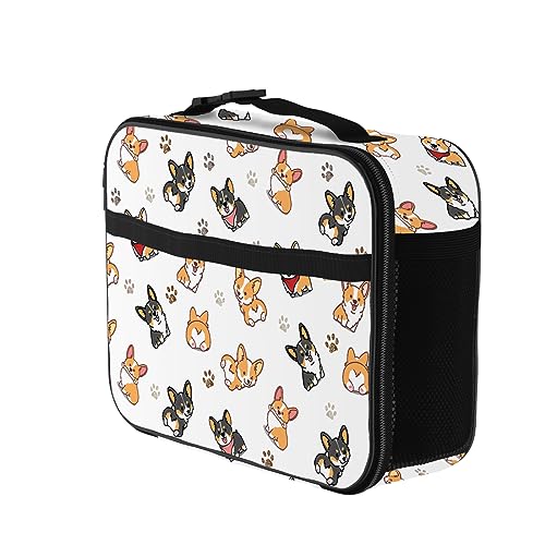 Corgi Lunch Bag Reusable Insulated Dog Lunch Box Keep Food Cooler Thermal Lunch Tote for Women Men - color: Dog