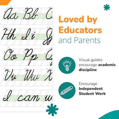 Channie's Visual Handwriting Workbooks 2 Pak! for 1st - 3rd grades 80 pages 8 x 11.5 Quick Improvement with visual guidance - size: 8 x 11.5 inches (2 Pack)