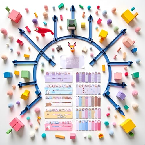 600 Pcs Self-Stick Index Tabs Sticky Note Tabs Cartoon Page Flags Cute Animals Bookmarks Mini Sticky Note Paper Page Markers Stickers for Students Books File，Notebook Office and School Supplies