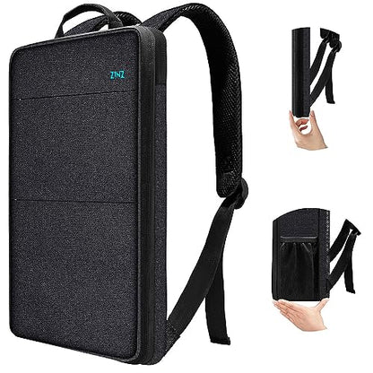 ZINZ Slim & Expandable Laptop Backpack Water Resistant Backpack Travel Backpack Compatible with MacBook Air/Pro/Neo 13-14 inch, XPS 13/14, Surface 13.5" and Most 13-14 Notebooks，B01K01 - color: B01k01, size: 13"-14"