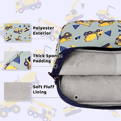 Choco Mocha Kids Tablet Sleeve Bag for Boys & Girls, (10-12.5Inch) - color: Truck Gray 12.5inch, size: 12.5inch(12.5 x 9.8 x 1.3)