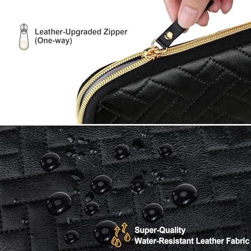 Lacdo Tablet Sleeve Case for 13 inch New iPad Air M4 M3 M2 2026-2024, 13" iPad Pro M5 M4 2025-2024, 12.9 inch iPad Pro 6 5 4 3 with Magic Keyboard and Smart Keyboard Folio Protective Bag,Elegant Black - color: Elegant Black, size: 12-13 Inch