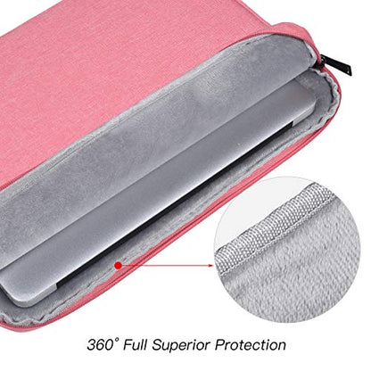 15.6 Inch Laptop Sleeve Case for Lenovo IdeaPad 3 3i/Lenovo ThinkPad E15/ Legion/Yoga 7i 16 inch/Flex 5, LG Gram 16", Dell HP Asus Acer Chromebook with Small Case, Pink - color: Pink, size: 15.6 Inch