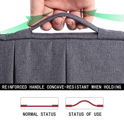 Voova Laptop Sleeve Carrying Case 13 13.6 Inch Compatible with MacBook Air 13 M1/M2/M3/M4, MacBook Pro 13/14, IPad Pro 13, Waterproof Slim Computer Cover Bag, Grey - color: Grey, size: 12.6-13.6 Inch