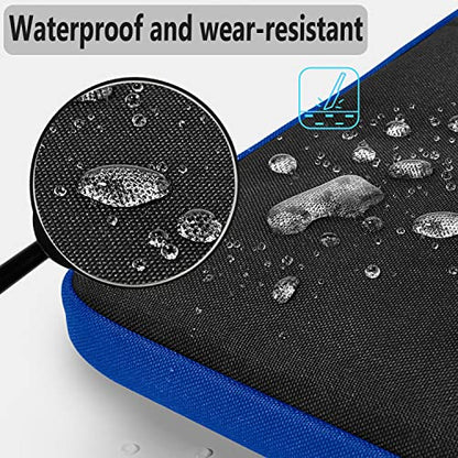 Hseok Laptop Shoulder Bag 13-14 inch Shockproof Water-Resistant HandBag with Small Case Compatible with MacBook Pro/Neo 14" M5/M4/M3/M2/M1, Mac Air/Pro 13.3", XPS 13/14, Most 13"-14" PC,Black-blue - color: Black-blue, size: 13"-14"