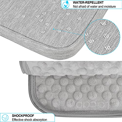 Lacdo iPad mini 7 Sleeve, iPad mini Case Bag, Tablet Sleeve Case for iPad mini 7 (A17 Pro)/6/5/4/3/2, Samsung Galaxy Tab A7 Lite 8.7" / Galaxy Tab A 8.0" Protective Tablet Bag Water Repellent, Gray - color: Gray, size: 7-8 Inch