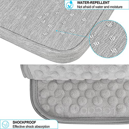 Lacdo iPad mini 7 Sleeve, iPad mini Case Bag, Tablet Sleeve Case for iPad mini 7 (A17 Pro)/6/5/4/3/2, Samsung Galaxy Tab A7 Lite 8.7" / Galaxy Tab A 8.0" Protective Tablet Bag Water Repellent, Gray - color: Gray, size: 7-8 Inch