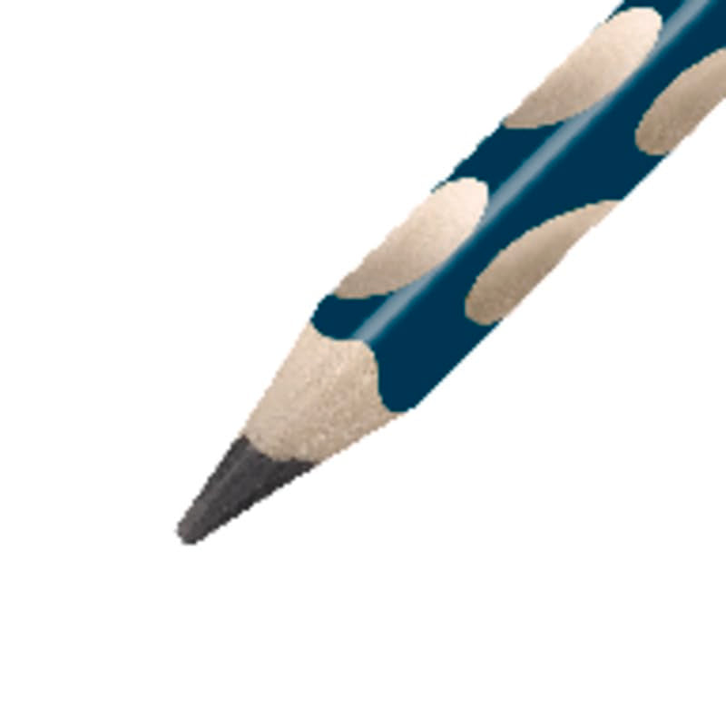 Handwriting Pencil - STABILO EASYgraph HB Petrol Right Handed Box of 12 - color: Blue, style: Right