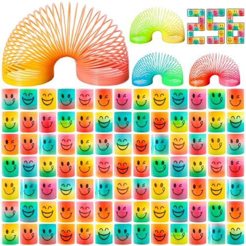 Cocurb 256 PCs Mini Spring Party Favors for Kids 4 to 8, 4 Assorted Designs | Fun Goodie Bag Stuffers for Birthdays Classroom Prizes, and Small Toys Present 4 Smiles - style: Pack of 256