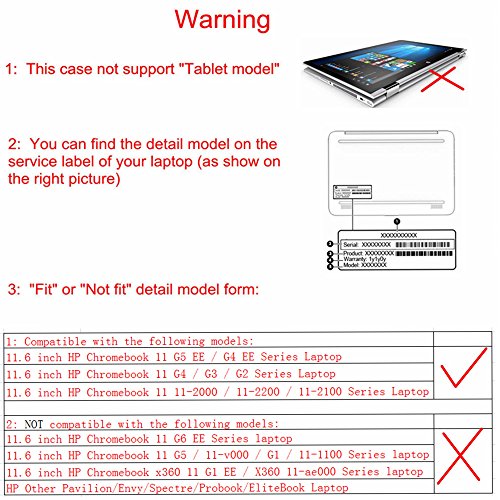 Protective Case Cover for 11.6" HP Chromebook 11 G5 EE/G4/G3/G2/G4 EE/11-2000 Series Laptop(Warning:Not fit HP Chromebook 11 G6 EE/G5/G1/11-v000/11-1100 Series),Starry Night - color: Starry Night