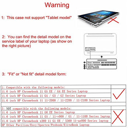 Protective Case Cover for 11.6" HP Chromebook 11 G5 EE/G4/G3/G2/G4 EE/11-2000 Series Laptop(Warning:Not fit HP Chromebook 11 G6 EE/G5/G1/11-v000/11-1100 Series),Starry Night - color: Starry Night