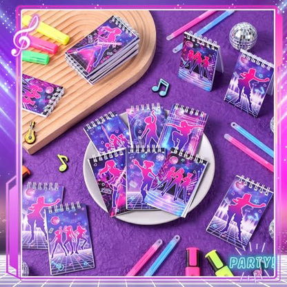 Faccito 24 Pcs Kpop Theme Mini Notebooks Kpop Music Party Favors Small Notepads for Music Dance Themed Birthday Party Decorations Classroom Rewards Gift, 2.4 x 3.9 Inch - style: Kpop