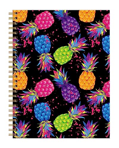 Spiral Journal Notebook for Women,A5 College Ruled Notebooks 6"x 8.4", 120 Pages Lined Journal with Premium Thick Paper,Perfect for School Office Home Gifts(Colorful Pineapple) - color: Colorful Pineapple