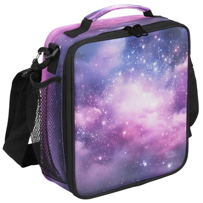 Universe Space Galaxy Nebula Lunch Bag for Girls Boys Outer Space Galaxy Insulated Lunch Box for Kids School Picnic Travel Outdoor,Students Teens Thermal Lunch Tote Bag with Adjustable Shoulder Strap - color: Universe Space