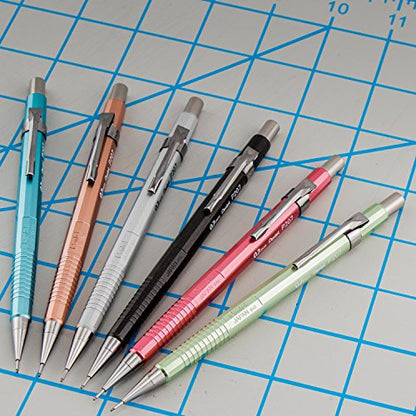 Pentel Sharp Mechanical Pencil (0.7mm) Metallic Barrels, Assorted Barrel Colors, Pack of 2 (P207MBP2M1)