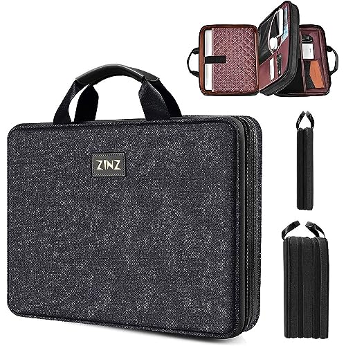 ZINZ Slim Expandable Laptop Case 13 Inch Sleeve Upgraded Protective Durable TSA Handbag for 13" MacBook Air/Pro/Neo M5/M4/M3/M2/M1, iPad Pro 12.9, Surface Pro 3/4/5/6/2017 12.3", XPS 13,B01K01 - color: B01k01, size: 13"