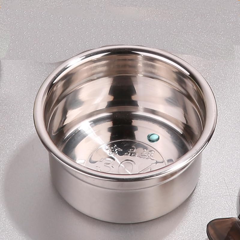 [6 Pack 4 Oz Small Condiment & Dip Containers with Leakproof Lids, Reusable Stainless Steel Bento Box Sauce Cups for Lunches, Picnics & Kitchen Storage (6pcs) - size: 6pcs