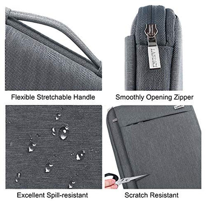 LANDICI 360° Protective Laptop Sleeve 13-14 Inch, Computer Bag Carrying Case for MacBook Air 13 M1/M2, MacBook Pro 13/14, Chromebook 14, Slim, Shockproof, Waterproof, Grey - color: Grey, size: 13-14 Inch
