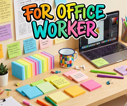 (24 Pads) Sticky Notes 3x3 Inches,Bright Colors Self-Stick Pads, Easy to Post for Home, Office, Notebook