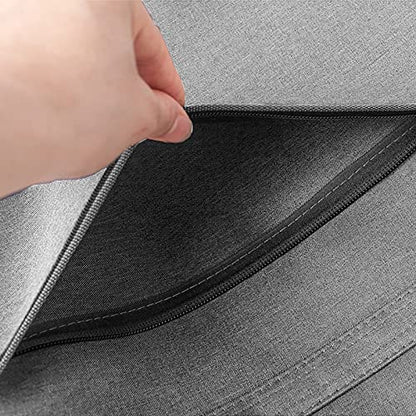 Oxford Zippered Document Bag with Handle File Tote Bag Pouch for Carrying Paper Files Books Filing Folder 1 Pack (Gray) - color: Gray