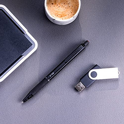 Zebra Pen Premium Writing Gift Set 3-Pack, Black Ink, Medium/Fine Point, Includes G-750 Gel Pen, F-701 Ballpoint Pen, and M-701 Mechanical Pencil, Metal Barrels, Refillable (10513) - color: Black Set B