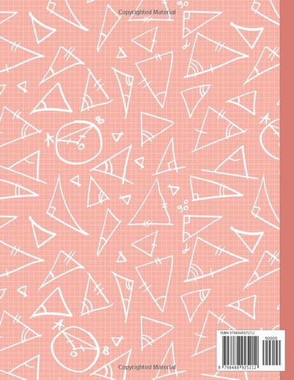 Math Notebook Graph Paper for Kids 1/2 Inch Squares: 2x2 Quad -Ruled Math and Science Graph Paper Notebook for Kids | Graph Paper Notebook 1/2 inch ... inch Squares Lined Graph Paper for Students