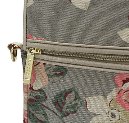 kayond White Rose Patten water resistant Laptop Shoulder Messenger Bag Case Sleeve for 14 Inch 14.1 Inch Laptop,Laptop Briefcase - color: White Rose, size: 14-14.1 Inch