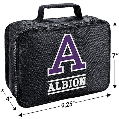 Albion College Primary Logo Lunch Bag For School Office Work, BPA Free - color: Albion College