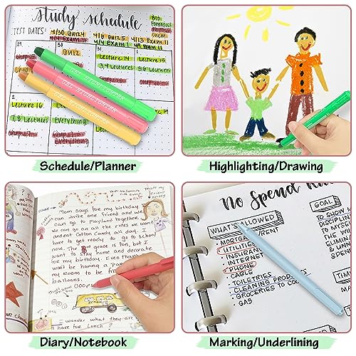DazSpirit 12 Bright No Bleed Bible Gel Highlighters & 5 Pens with 90 Laminated Bible Tabs, Aesthetic Bible Journaling Kit School Supplies for Women & Men(73 Pre-Printed & 17 Blank Tabs) - color: Bright Gel Highlighters + Color Pens + Tabs
