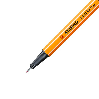 STABILO point 88 Mini Animal Vibes - Fineliner - Pack of 8 - Assorted Colours - style: point 88 Mini